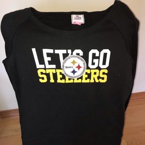 VS Pink Steelers Crewneck
